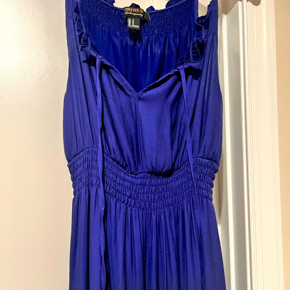 Navy blue maxi dress
